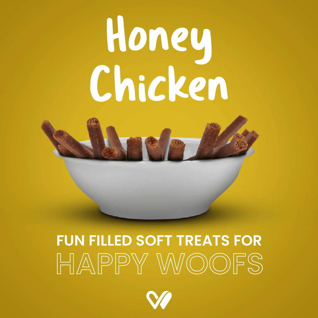 Barkstix Dog Treats for Training Adult & Puppies, (Honey Chicken) - Wiggles.in