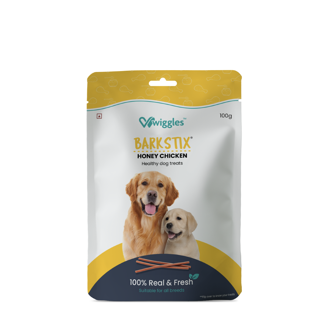 Barkstix Dog Treats for Training Adult & Puppies, (Honey Chicken) - Wiggles.in