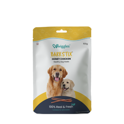 Barkstix Dog Treats for Training Adult & Puppies, (Honey Chicken) - Wiggles.in