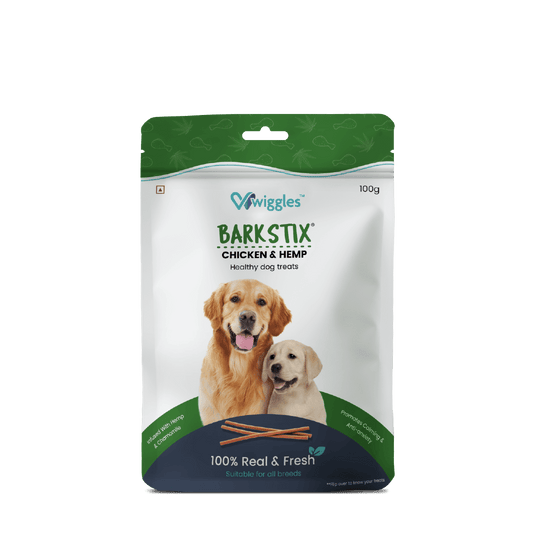 Barkstix Dog Treats for Training Adult & Puppies, (Chicken & Hemp) - Wiggles.in