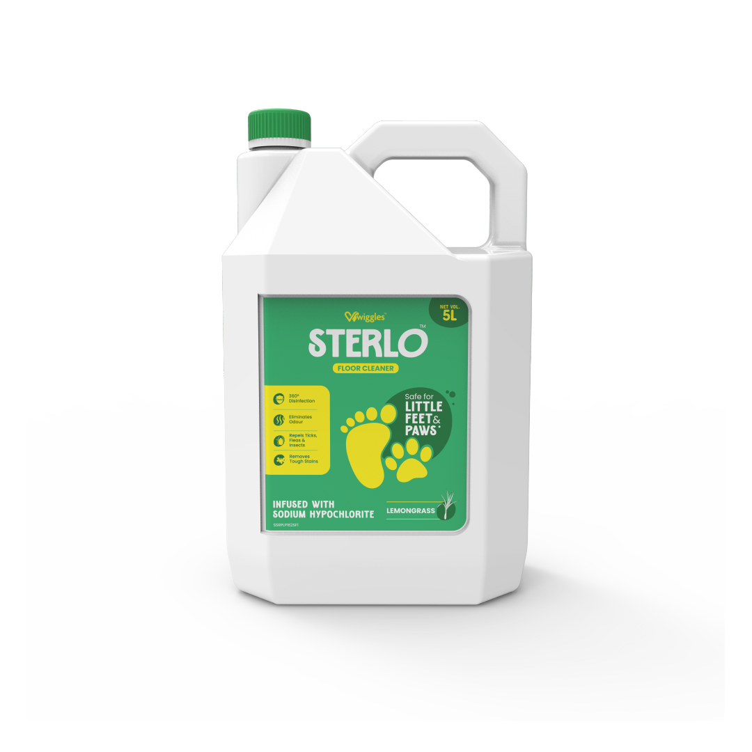 Wiggles Sterlo Floor Cleaner with Tulsi, Neem & Chamomile -5L