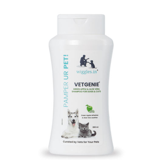 Vetgenie Shampoo for Dogs & Cats (All Breeds), 200ml - Wiggles.in