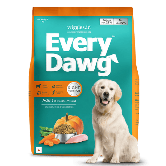 EveryDawg Adult Dry Dog Food - Chicken, Rice & Vegetables - Wiggles.in