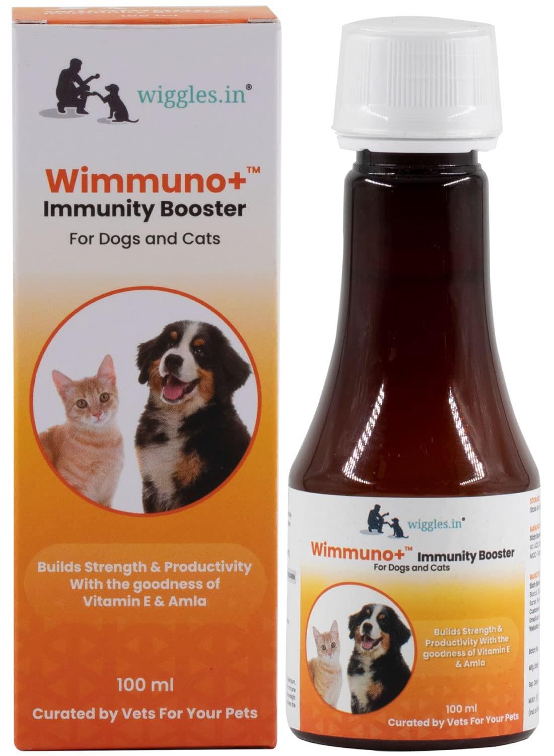 Wimmuno+ Immunity Boosting Syrup for Dogs & Cats - 100 ml - Wiggles.in