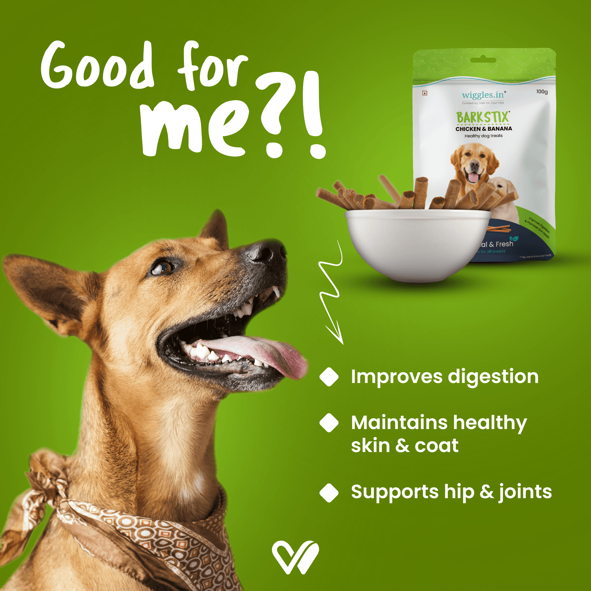 Barkstix Dog Treats for Training Adult Puppies, (Chicken Banana)