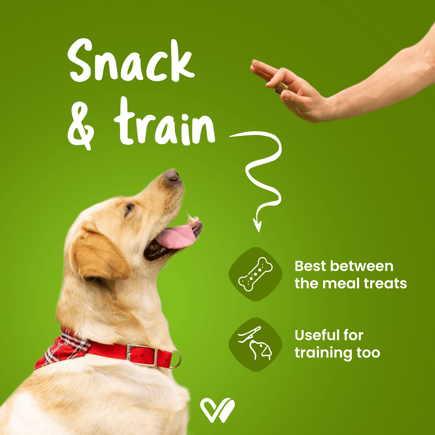 Barkstix Dog Treats for Training Adult & Puppies, (Chicken & Banana) - Wiggles
