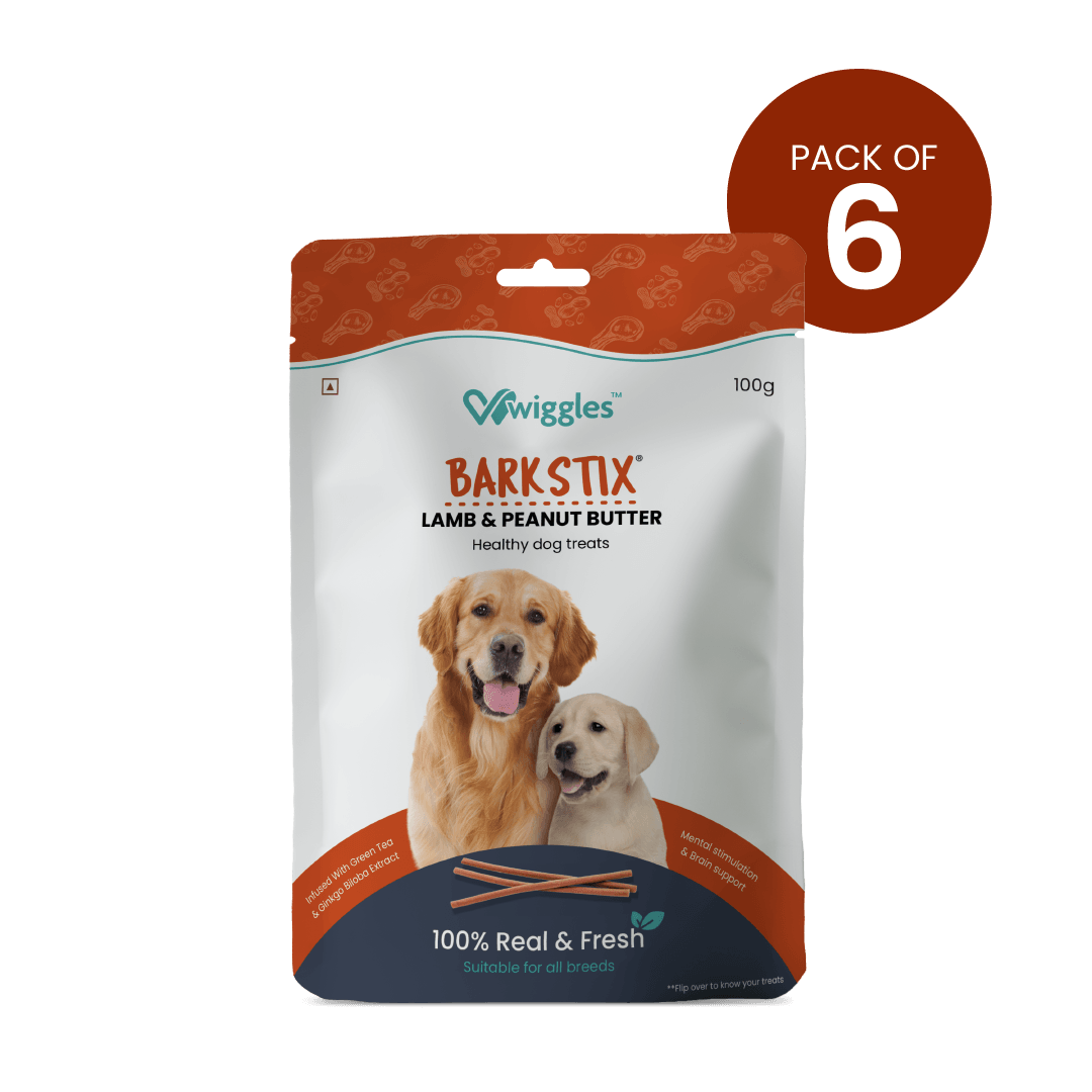 Barkstix Dog Treats for Training Adult & Puppies, (Lamb & Peanut Butter) - Wiggles.in