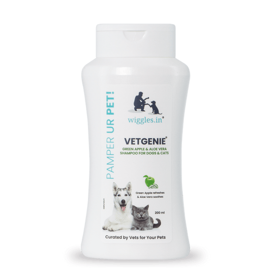 Vetgenie Shampoo for Dogs & Cats (All Breeds), 200ml - Wiggles.in