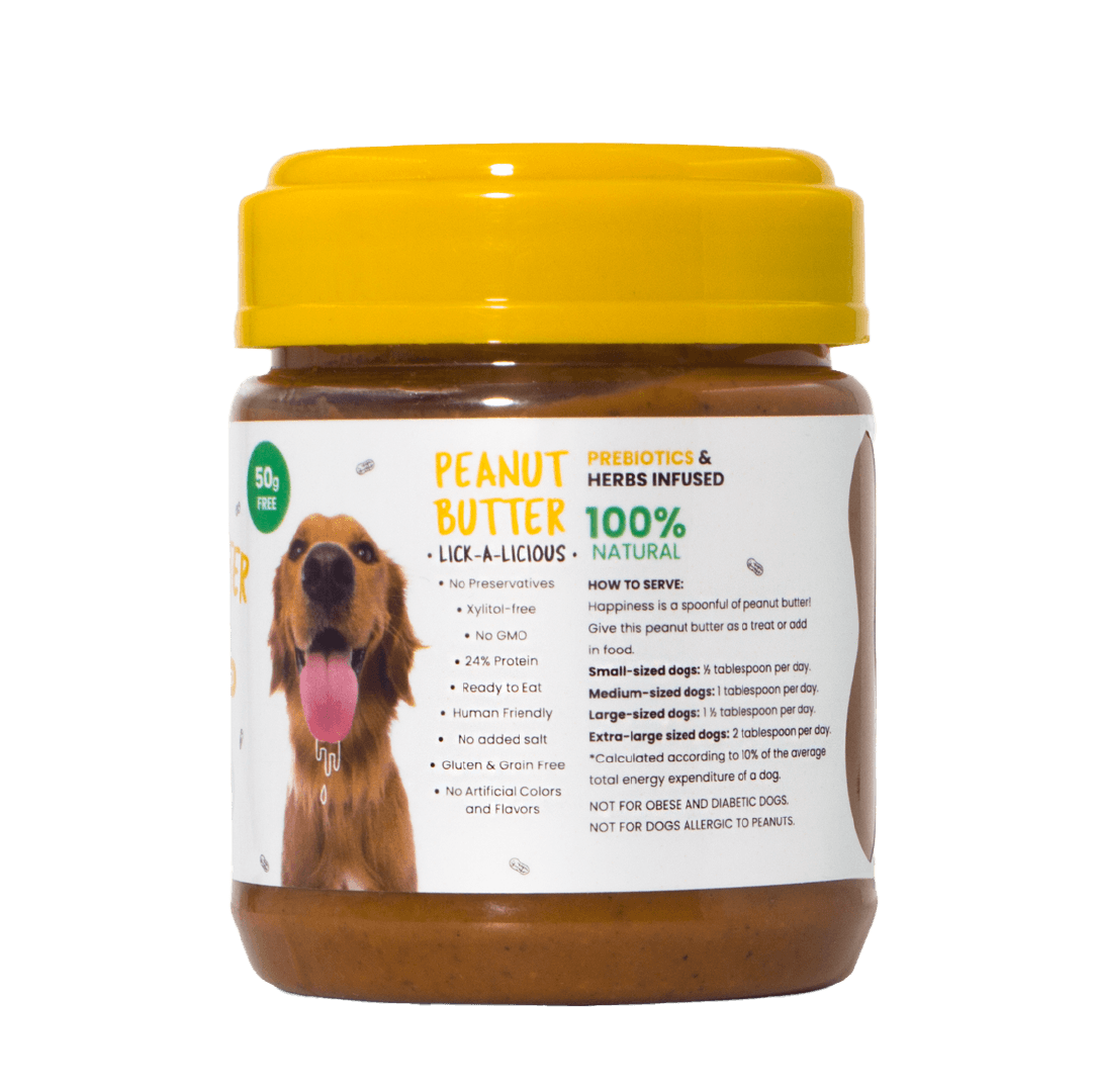 WIGGLES Dog Peanut Butter - Honey, Olive Oil, Ashwagandha, Flaxseed Extract, 200g - Wiggles.in