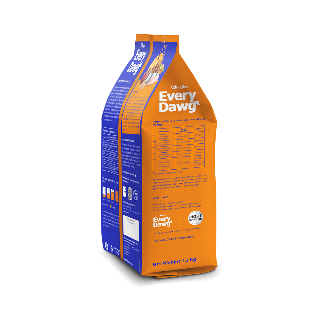 EveryDawg Adult Dry Dog Food - Chicken, Oats & Vegetables, 1.2kg