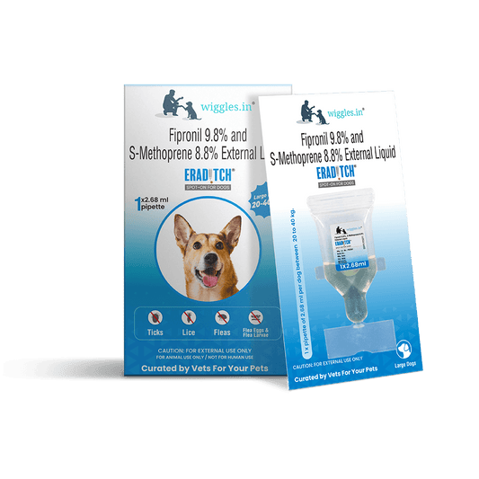 Eraditch Spot on for Dogs 20 to 40 KG (2.68 ml) - Fleas Ticks Remover, external liquid