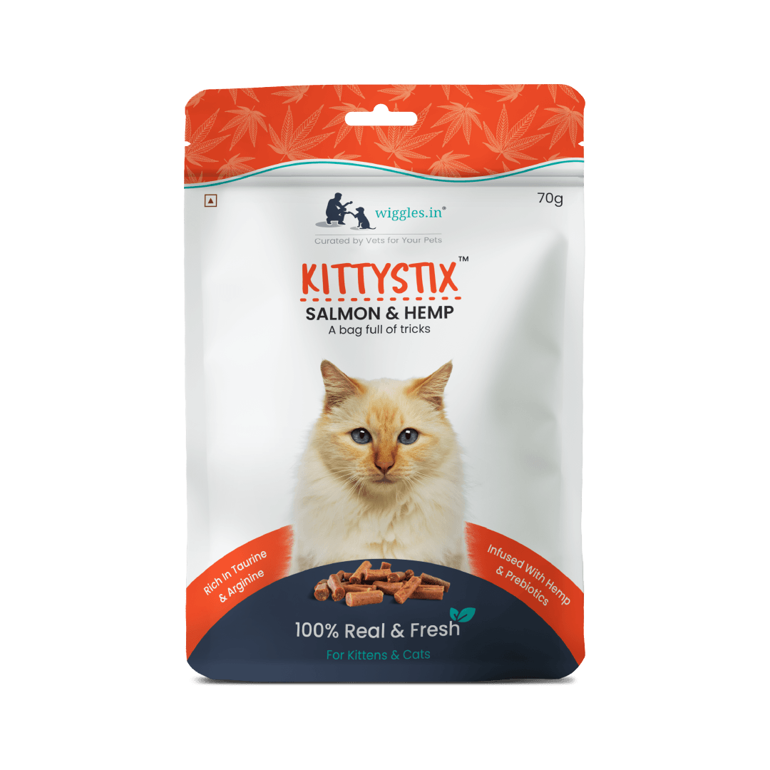 Kittystix Cat Treats for Kittens Kitty Soft (Salmon & Hemp)