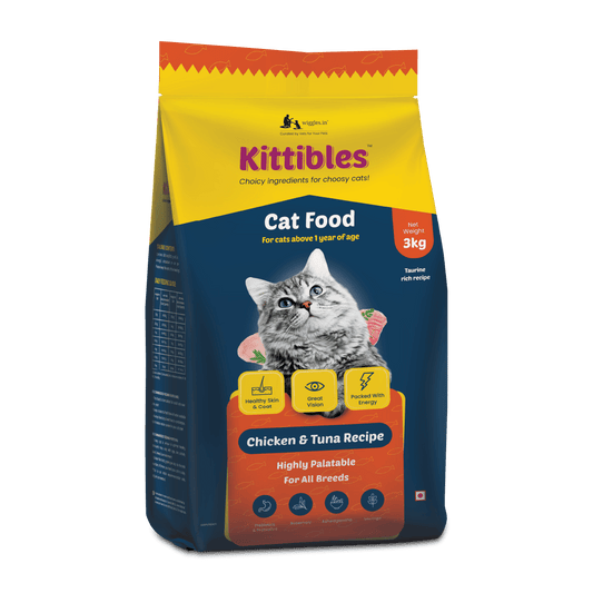 Kittibles Adult Dry Cat Food - Chicken, Tuna Fish, Ashwagandha, Rosemary Extract