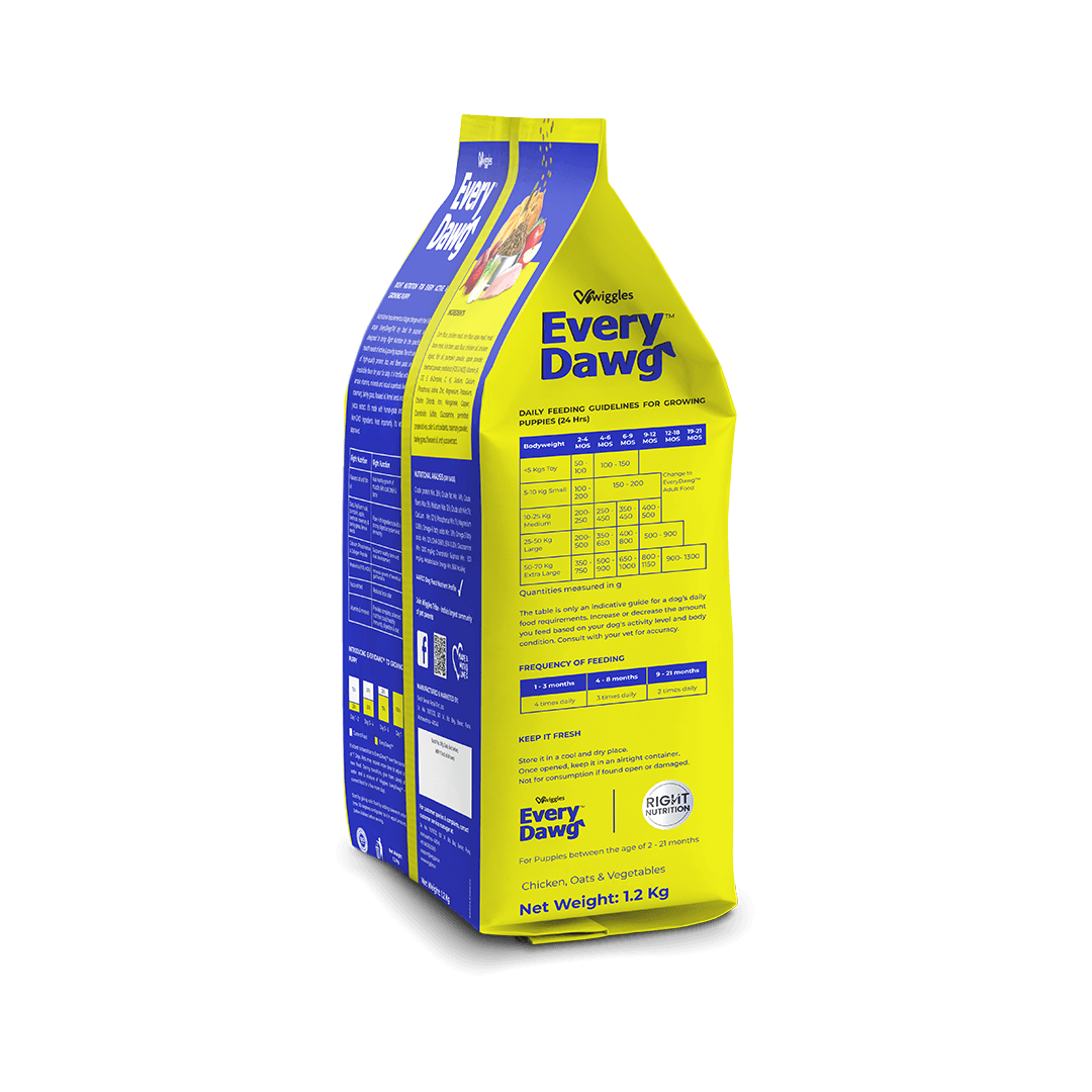 EveryDawg Puppy Dry Dog Food - Chicken, Oats & Vegetables, 1.2kg