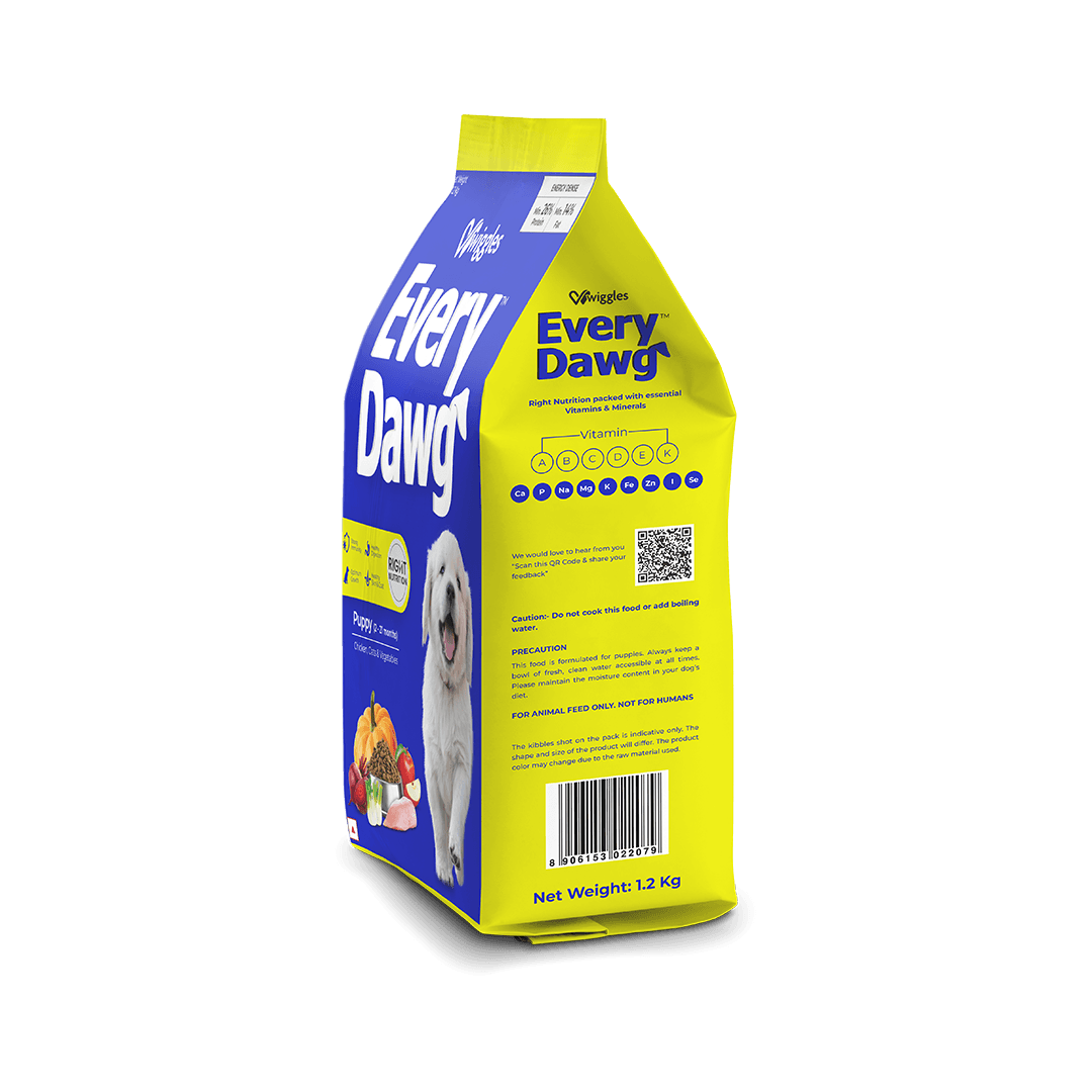 EveryDawg Puppy Dry Dog Food - Chicken, Oats & Vegetables, 1.2kg