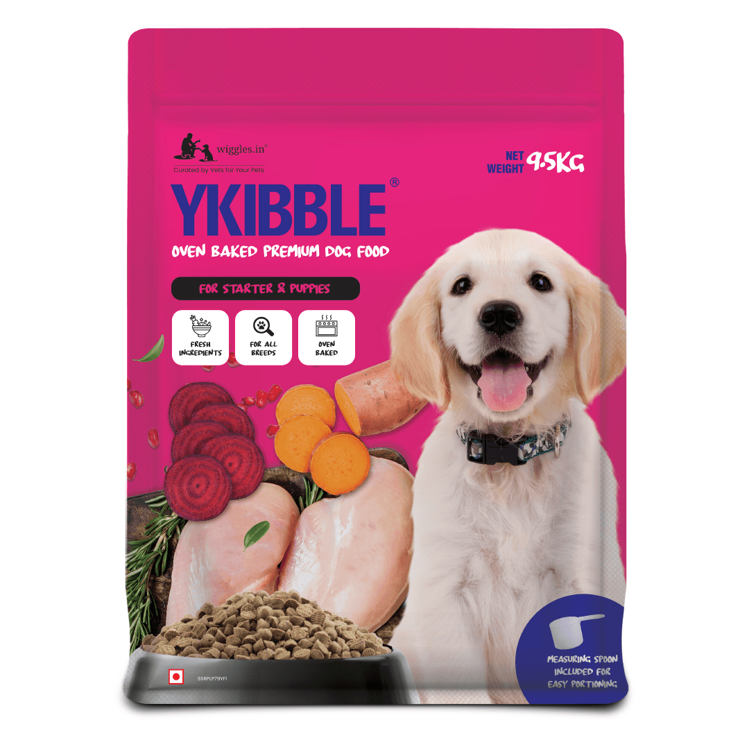 Ykibble Puppy Dry Dog Food, 1-12 Months - Oven Baked Nutrionally Balanced - Chicken & Vegetables - Wiggles.in