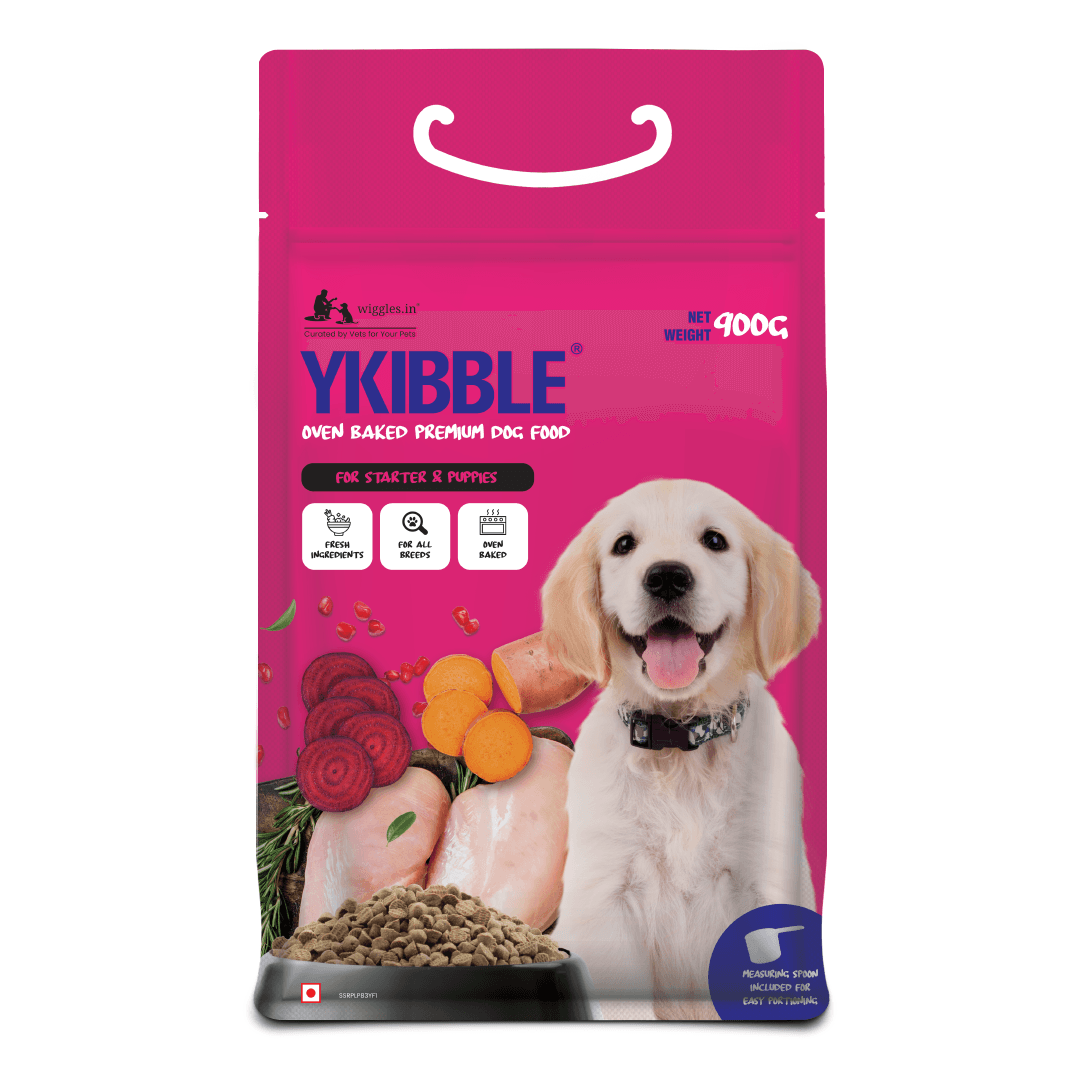 Ykibble Puppy Dry Dog Food, 1-12 Months - Oven Baked Nutrionally Balanced - Chicken & Vegetables - Wiggles.in